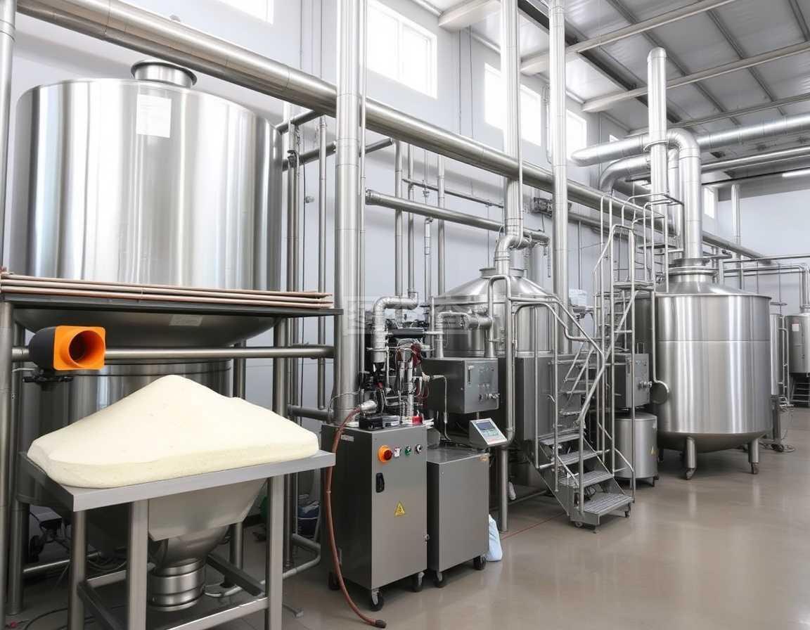 脂肪工廠。加工脂肪和油的工廠。食品工業生產
