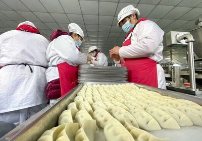 餃子工廠生產忙